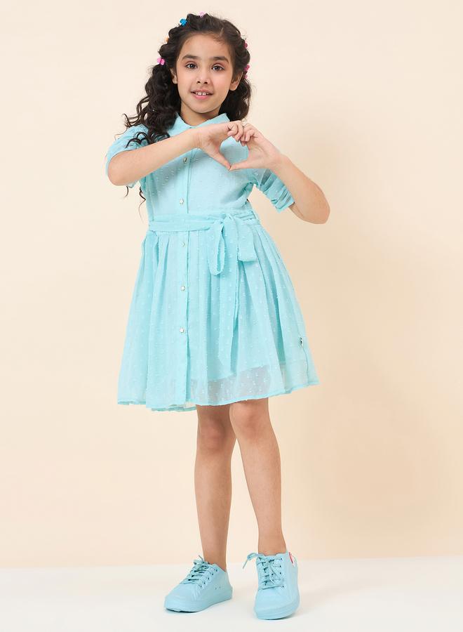 ستايلو بج فستان ستايلو باغ دوبي بحزام ربط - Image 1