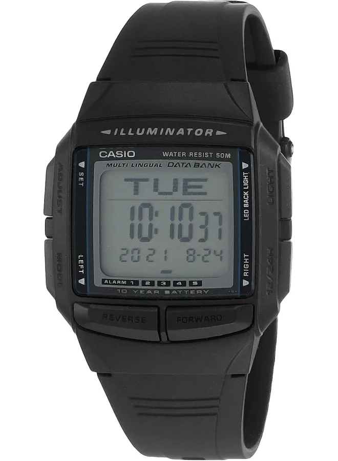 CASIO Casio Men's Watch - DB-36-1AVDF Grey Dial, Black Band