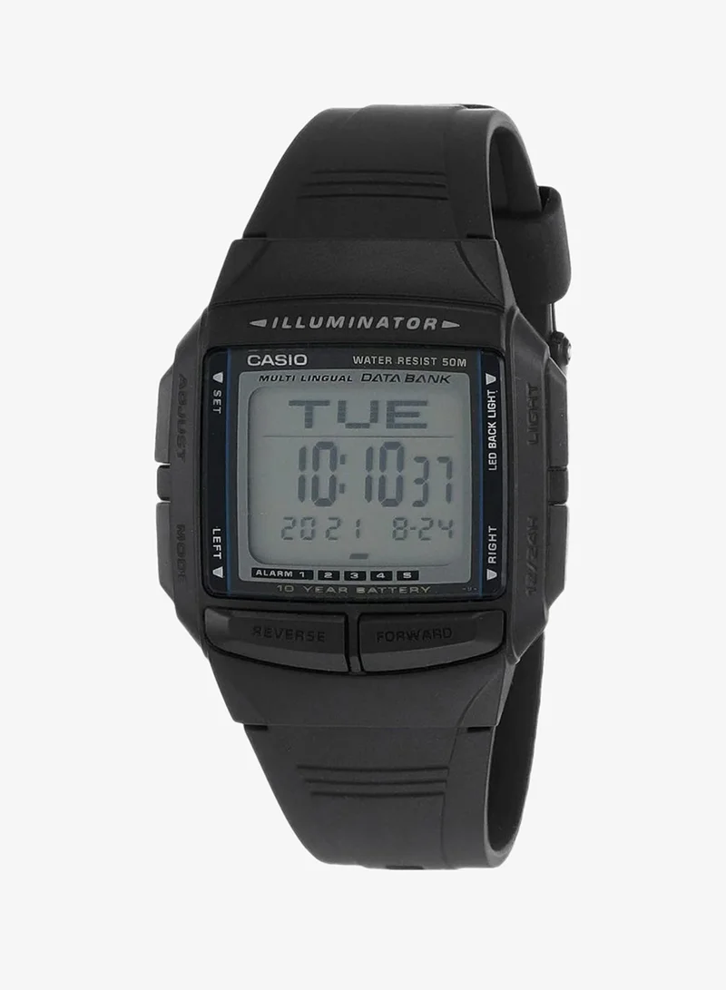 Casio Casio Men's Watch - DB-36-1AVDF Grey Dial, Black Band