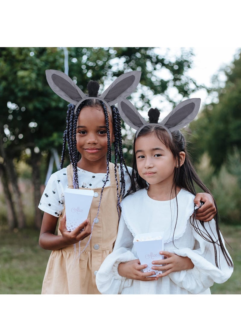 SOLARAE 5 Pack Kids Animal Costume Kit, Bow Tie Tail Tutu with Headband Tail Ears, Suitable for Girls Kids Dress Up Carnival Animals Cosplay Party - Image 4