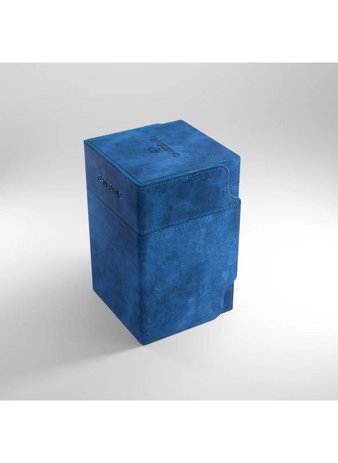 Gamegenic Watchtower 100+ XL Convertible Deck Box | Double-Sleeved Card Storage | Card Game Protector | Nexofyber Surface | Holds Up to 100 Cards | Blue Color | Made by Gamegenic  - Image 2