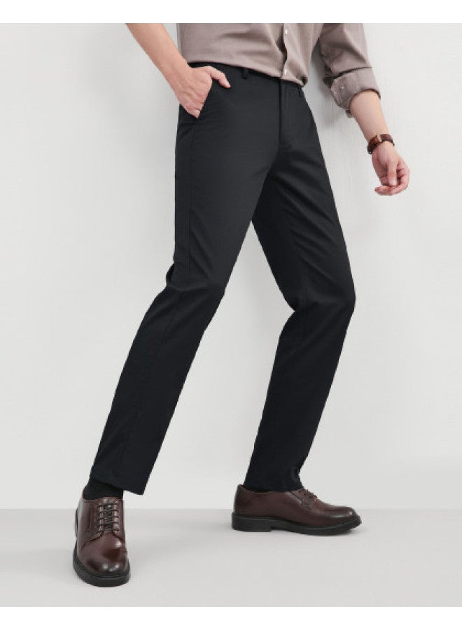 Septwolves Of Odd Sizes 【soft & Skin-friendly, Stretchy & Breathable】versatile Solid Color Men's Straight Leg Casual Pants For Commuting And Leisure - Image 1