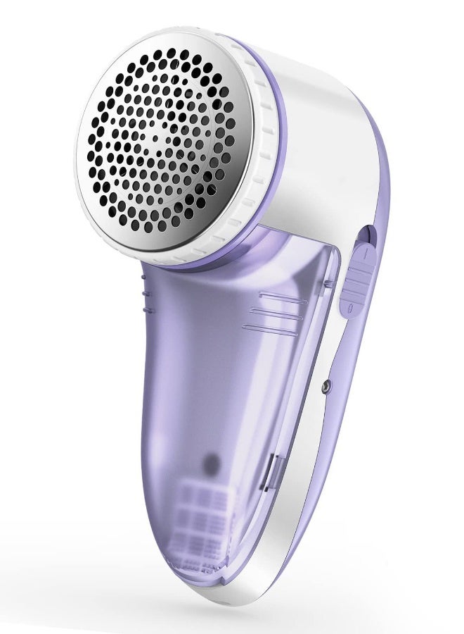 Fabric Shaver Defuzzer, Electric Lint Remover, Rechargeable Sweater with Stainless Steel 3-Leaf Blades Dual Protection Removable Bin - Image 1
