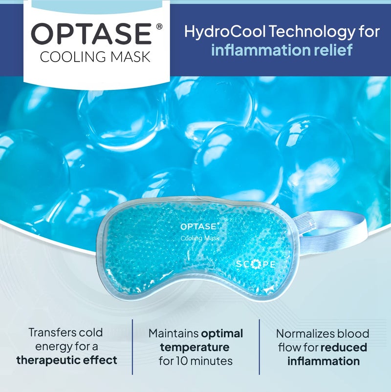 OPTASE Cooling Mask â€“ Gel Eye Mask for Dry Eyes and Seasonal Inflammation Relief â€“ Cold Compress with Innovative HydroCool Technology - Image 4