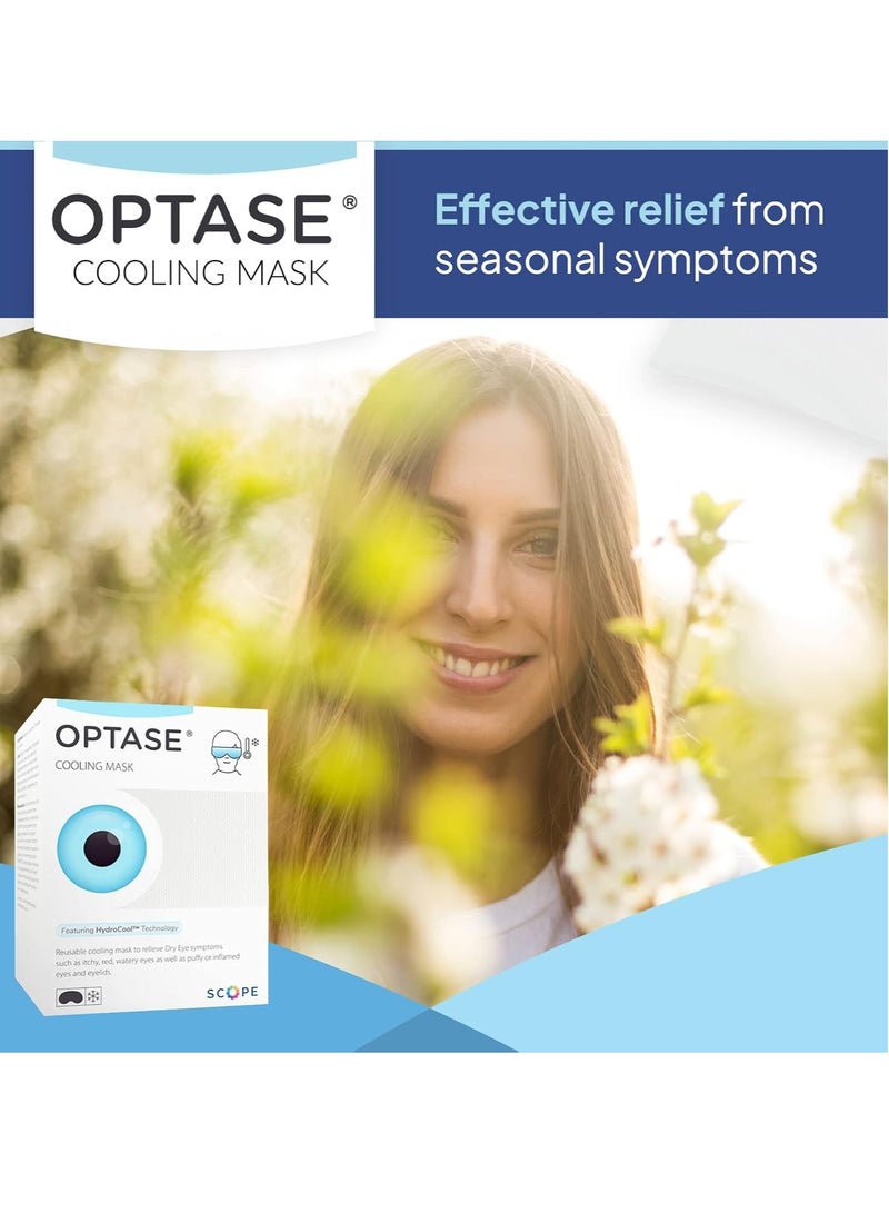 Optase OPTASE Cooling Eye Mask - Gel Eye Mask for Seasonal Inflammation Relief - Premium Cold Eye Mask with HydroCool Technology - Cold Eye Compress for Puffy Eyes - Symptom Relief Eye Gel Mask for Dry Eye - Image 4