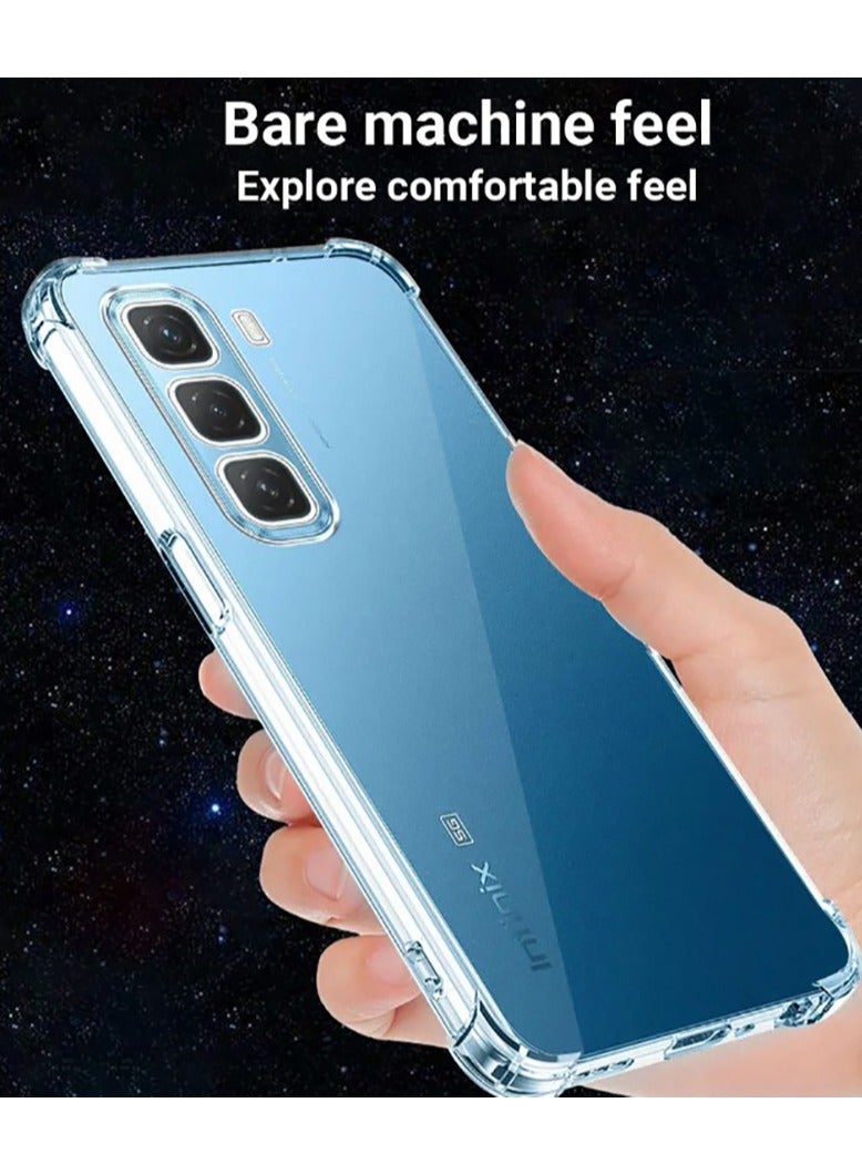 Case for Infinix Hot 50 Pro Plus 4G, Soft Back Cover Shockproof Silicone Bumper Anti-Yellowing Full-Body Protective Case  - Image 5