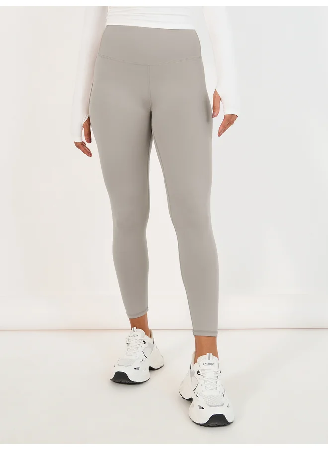 ستايلي Styli Active Broad Waistband Basic Leggings