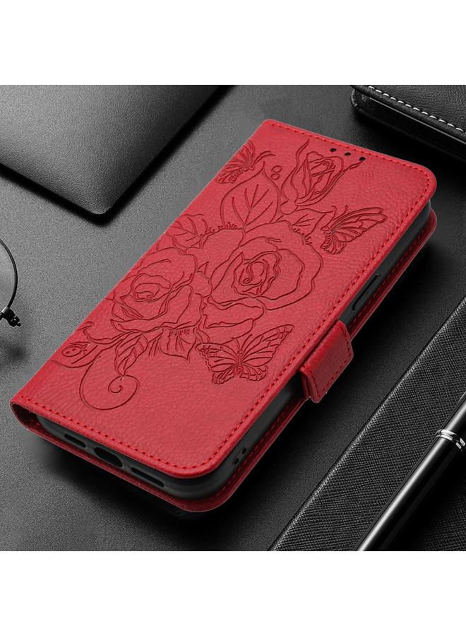 S-TOP Case For Redmi K70 Ultra 5G Global Embossed Rose RFID Anti-theft Leather Phone Case - Image 2