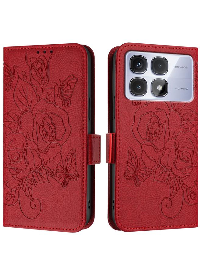 S-TOP Case For Redmi K70 Ultra 5G Global Embossed Rose RFID Anti-theft Leather Phone Case - Image 3