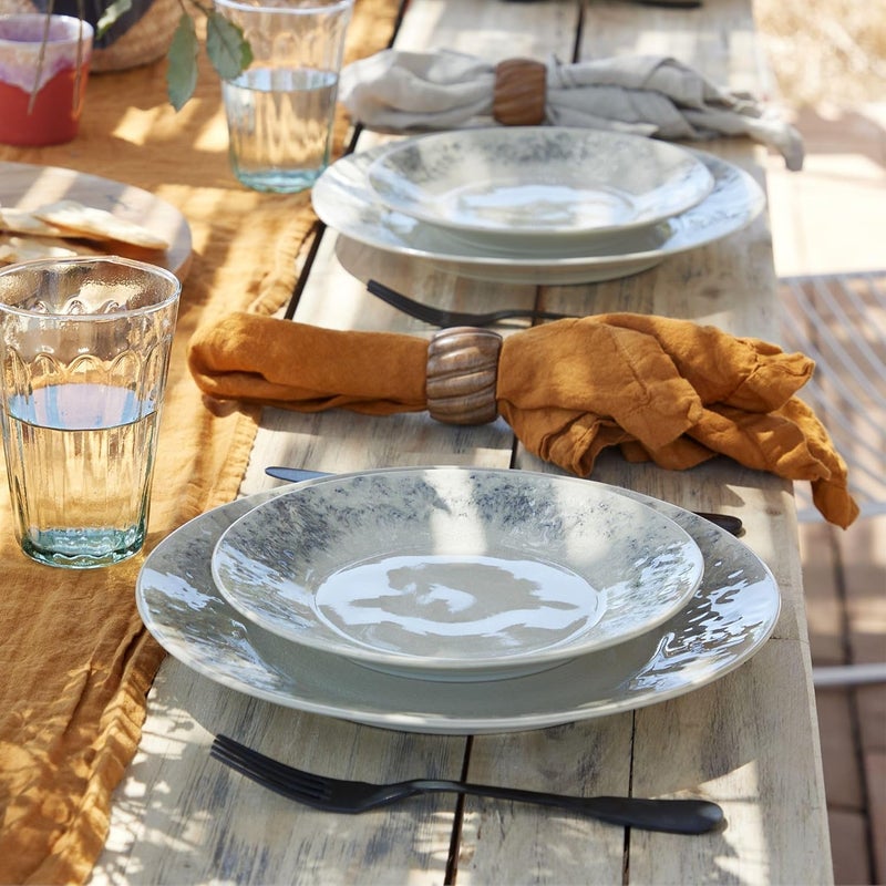 Costa Nova Ceramic Stoneware Dinner Plate  Madeira Collection Cream  Microwave  Dishwasher Safe Dinnerware  Food Safe Glazing  Restaurant Quality Tableware - Image 4