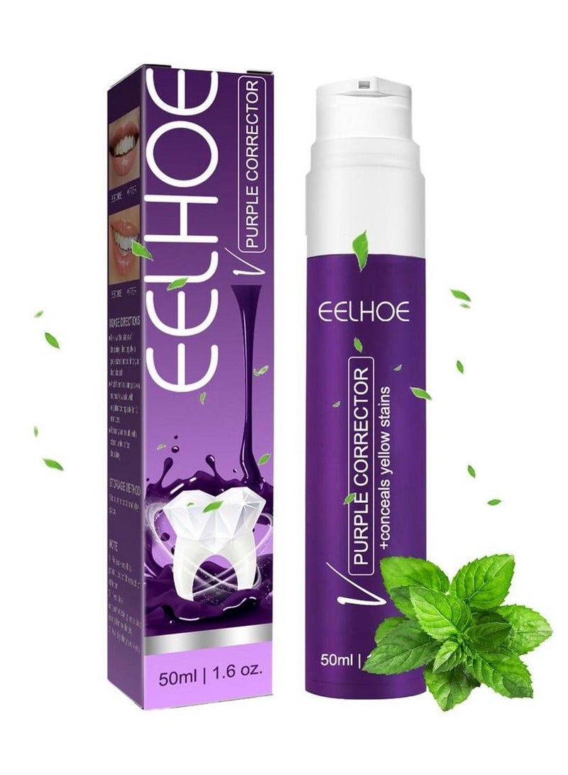 EELHOE 50ml Whitening Toothpaste Stain Removal Whitening Toothpaste Stain Remover Oral Hygiene Care - Image 1