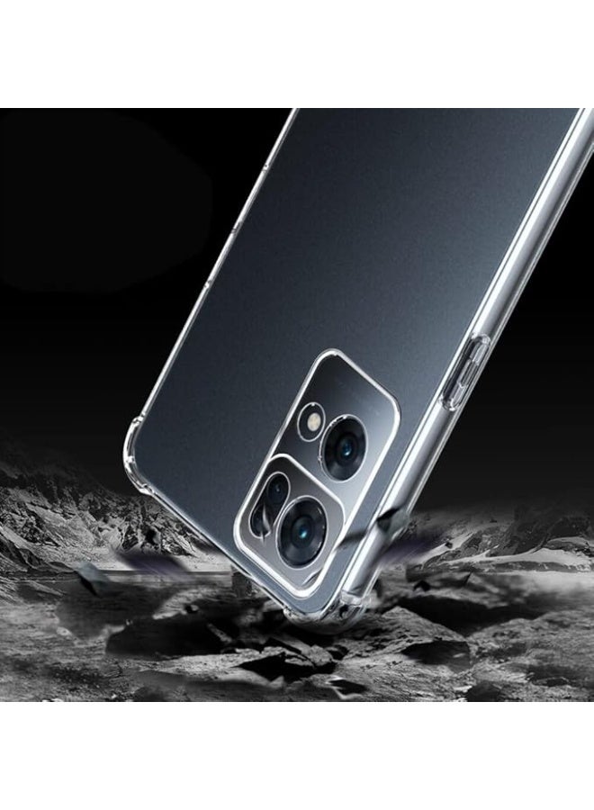 Cover Case Compatible with OPPO Reno 7 Pro Case Crystal Clear Protective Shell with Reinforced Corner Bumper Slim Fit Shockproof Flexible TPU Phone Case for OPPO Reno 7 Pro - Image 2