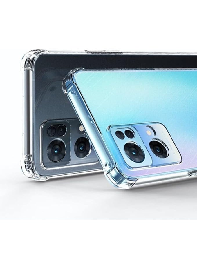 Cover Case Compatible with OPPO Reno 7 Pro Case Crystal Clear Protective Shell with Reinforced Corner Bumper Slim Fit Shockproof Flexible TPU Phone Case for OPPO Reno 7 Pro - Image 3