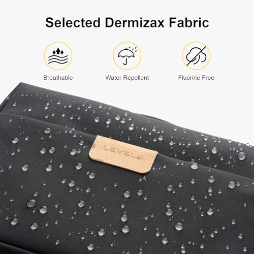 LEVEL8 Travel Toiletry Bag for Women Men, Travel Organizer Water Repellent, Makeup Organizer with Hang Hook for Travel Accessories, Large/Black - Image 3