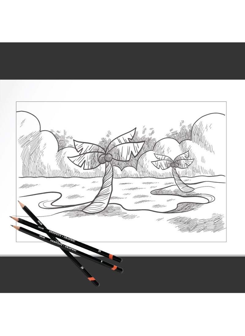 firstnock A3 Sketch Paper 180GSM 25 Sheets Thick Drawing paper Card Coloring Paper Acid Free Paper sketch paper for kids Plain white Sketch Paper  - Image 2