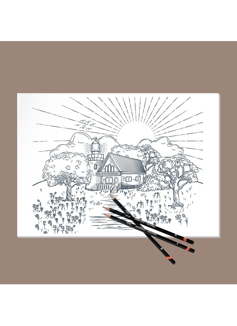 firstnock A3 Sketch Paper 180GSM 25 Sheets Thick Drawing paper Card Coloring Paper Acid Free Paper sketch paper for kids Plain white Sketch Paper  - Image 3