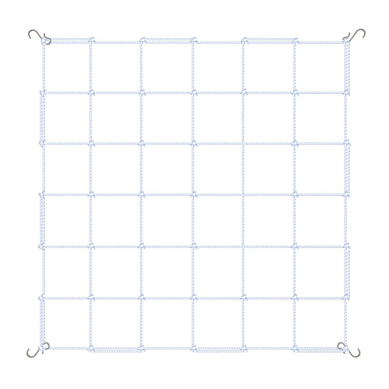 iPower iPower 3 x 3 Grow Room Trellis Netting for 47x47 Room HeavyDuty Elastic Plant Net with Hooks Flexible Hydroponics Support for Climbing Plants Vegetables Fruits Flowers Vines 