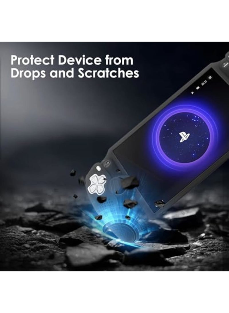 SYOSI for Playstation Portal Case Silicone Shock-Absorption Anti-Fingerprint Scratch Resistant Cover Case for Playstation Portal - Black - Image 5