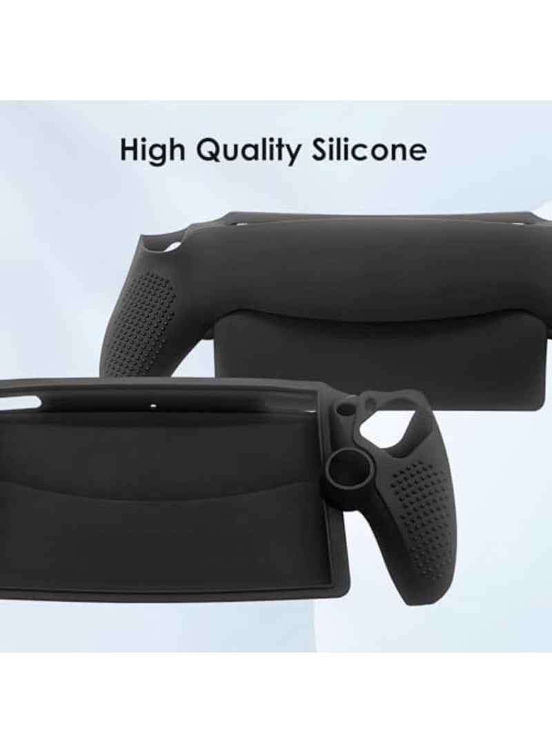 SYOSI for Playstation Portal Case Silicone Shock-Absorption Anti-Fingerprint Scratch Resistant Cover Case for Playstation Portal - Black - Image 4