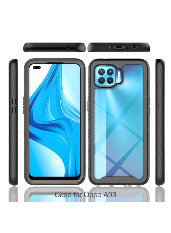 S-TOP Case For OPPO A93 Starry Sky Solid Color Series Shockproof PC + TPU Protective Case - Image 2