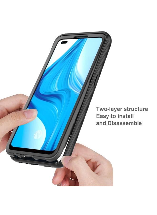 S-TOP Case For OPPO A93 Starry Sky Solid Color Series Shockproof PC + TPU Protective Case - Image 5