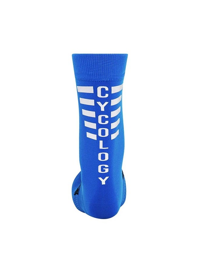 CyCology Reflective Logo Cycling Socks Blue  - Image 2