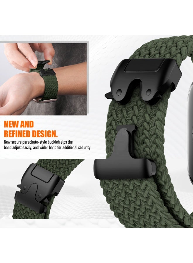 Braided Stretchy Bands for Apple Watch Band 42mm 41mm 40mm 38mm Men Women,Parachute Buckle Elastic Woven Nylon Wristband Sport Solo Loop Strap for iWatch Series 11 10 9 8 7 6 5 4 3 SE3/2/3 - Image 3