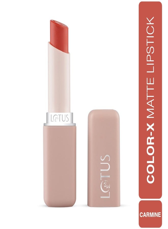 Lotus Makeup LOTUS MAKE-UP Color X Matte Lipstick | Long - Lasting | Vitamin E Infused | Smudge Proof | Bold | Highly Pigmented | Weightless Finish | SABLE - 03 | 3.8g - Image 2