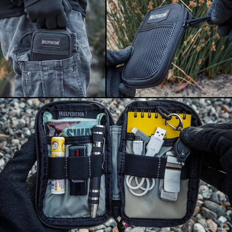 Maxpedition Micro Pocket Organizer - Compact Tactical Storage Solution in Black - Image 2