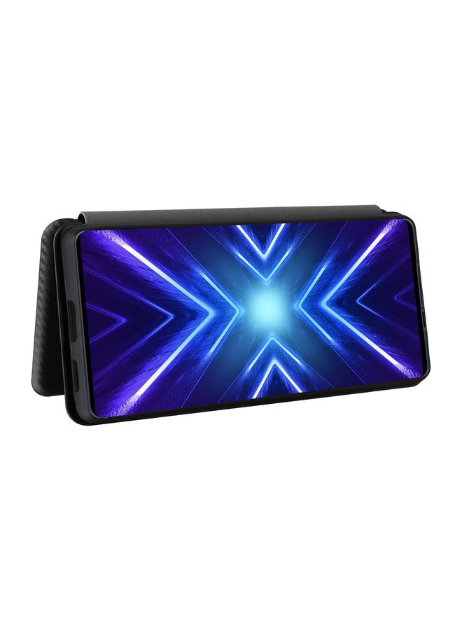 The Bros Case For HTC U24 Pro Carbon Fiber Texture Flip Leather Phone Case - Image 5