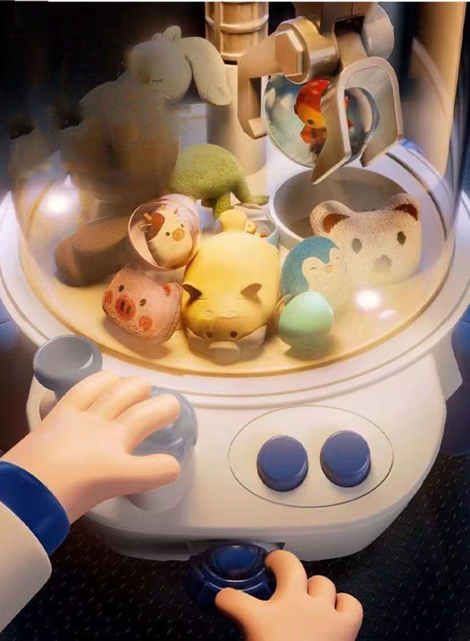 جديد الفضاء لطيف الدب اصطياد دمية آلة الأطفال الصغيرة الصغيرة تعمل بقطع النقود المعدنية الكهربائية المنزلية دمية لعبة الأزرق - Image 5