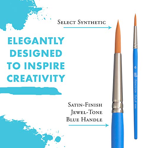 Princeton Select Artiste Paintbrush, Size 6, Blue - Image 4