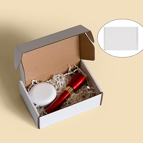 Sodissa 6x4x2 Inches Shipping Boxes Pack of 25, White Corrugated Cardboard Boxes for Small Bussiness - Image 4