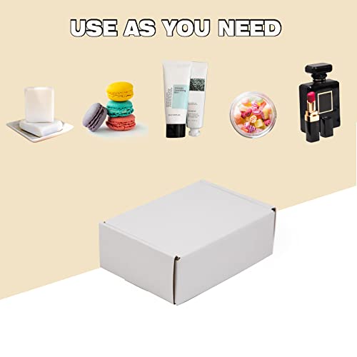Sodissa 6x4x2 Inches Shipping Boxes Pack of 25, White Corrugated Cardboard Boxes for Small Bussiness - Image 5