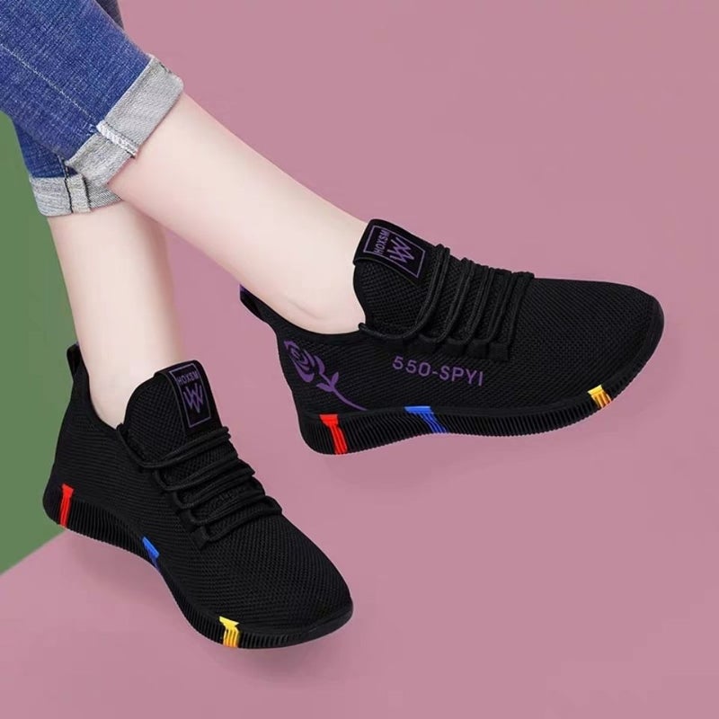 Foreign Trade Casual Cloth Shoes Women's New Sports Shoes Women's Shoes Summer Flats Women's Mesh Shoes Street Stall Shoes Supply Trendyy Sports Shoes - Image 2
