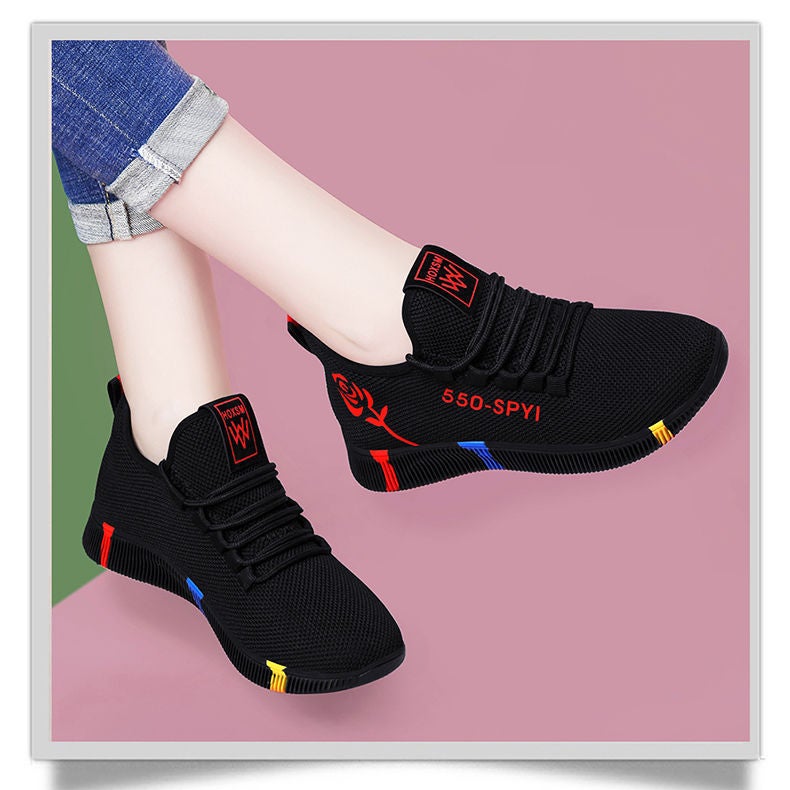 Foreign Trade Casual Cloth Shoes Women's New Sports Shoes Women's Shoes Summer Flats Women's Mesh Shoes Street Stall Shoes Supply Trendyy Sports Shoes - Image 4