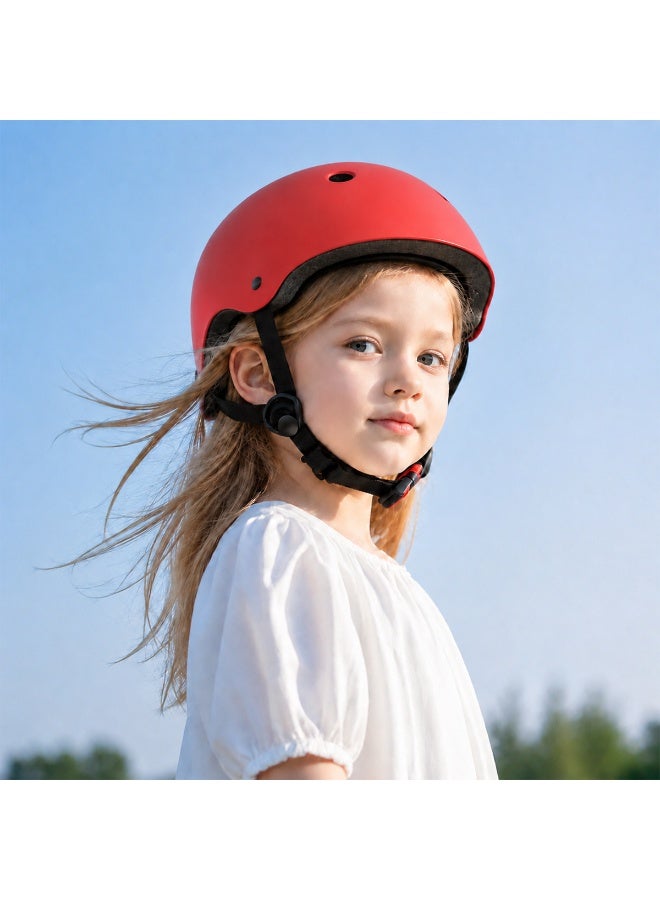 GGEROU Kids Bike Helmet,Adjustable Toddler & Child Bicycle Helmet,Multi-Sport Safety Helmet for Kids Adult Youth,Lightweight for Scooter,Cycling,Skateboard Red - Image 1