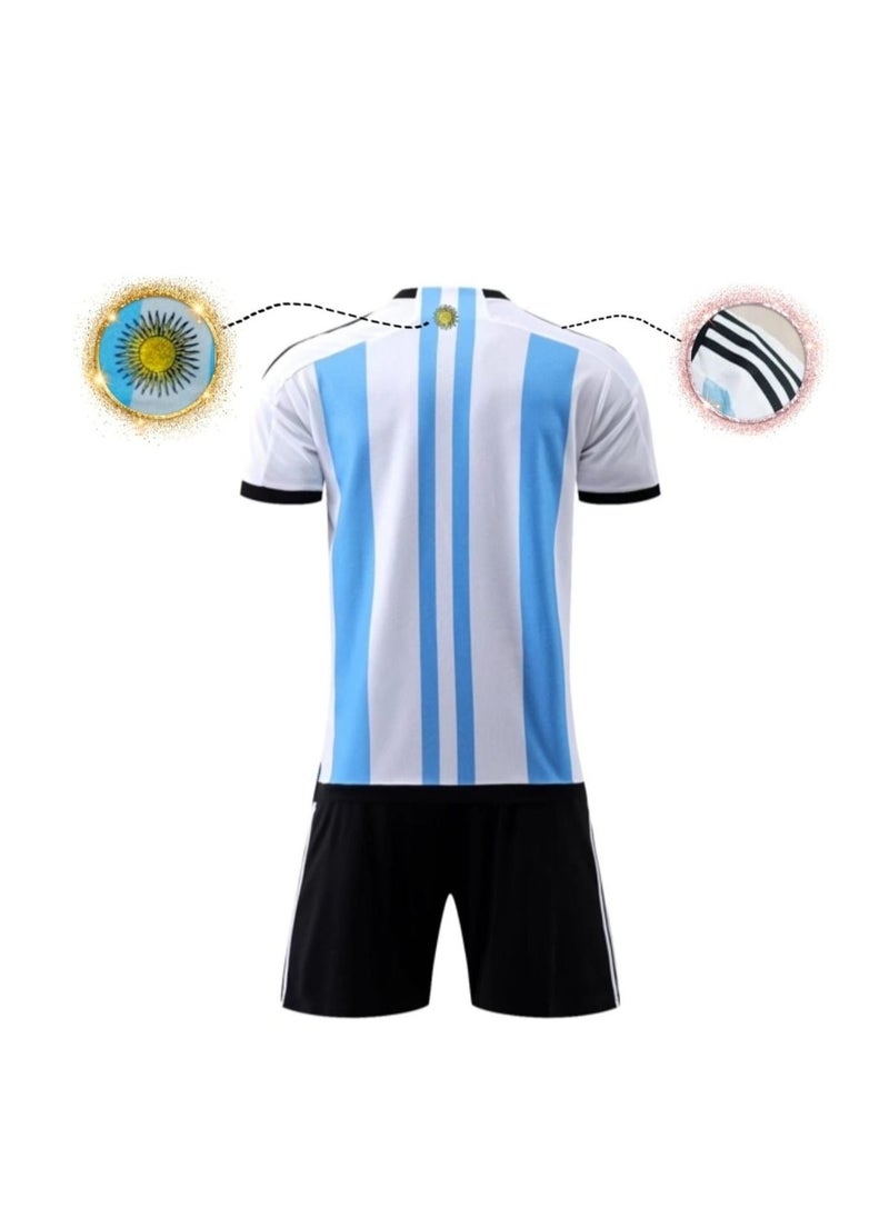 Generic - Premium Soccer 2022 Argentina World Cup Champions Home Jersey Kit - Image 1