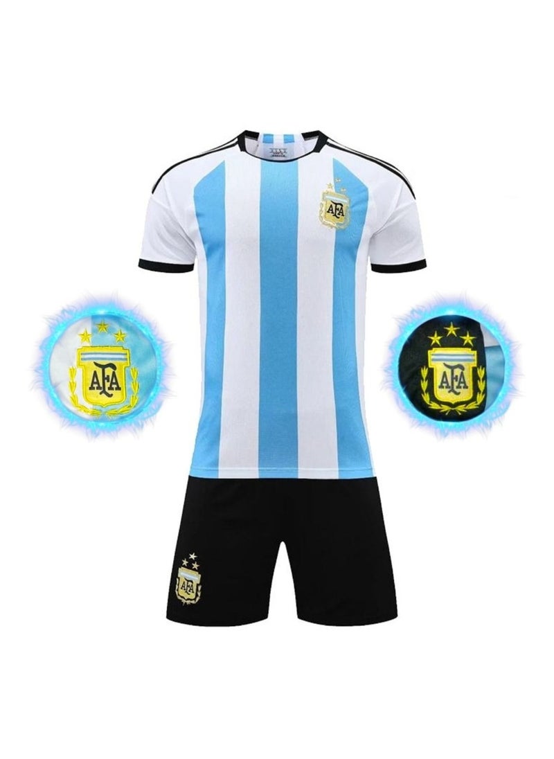 Generic - Premium Soccer 2022 Argentina World Cup Champions Home Jersey Kit - Image 1