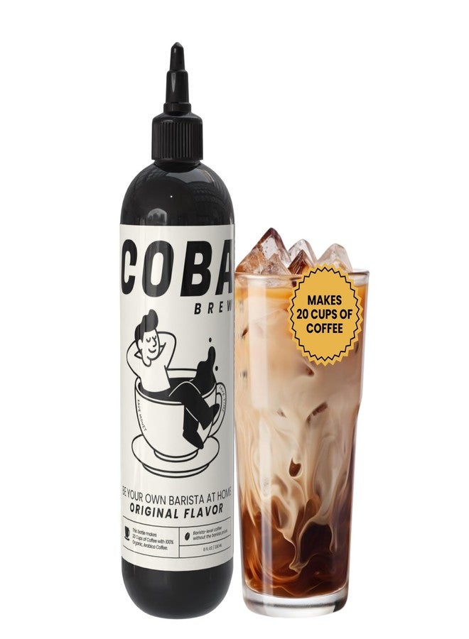 COBA Premium Coffee Concentrate: Bold & Extra Strong Kick - 20x Cups | Instant Cold Brew/ Hot Coffee in Seconds | Specialty, Fair Trade, Organic, Medium Roast, Dairy Free | 2 TEASPOONS/Cup | Rich Flavor (8 Fl Oz (Pack of 1), Original) - Image 1