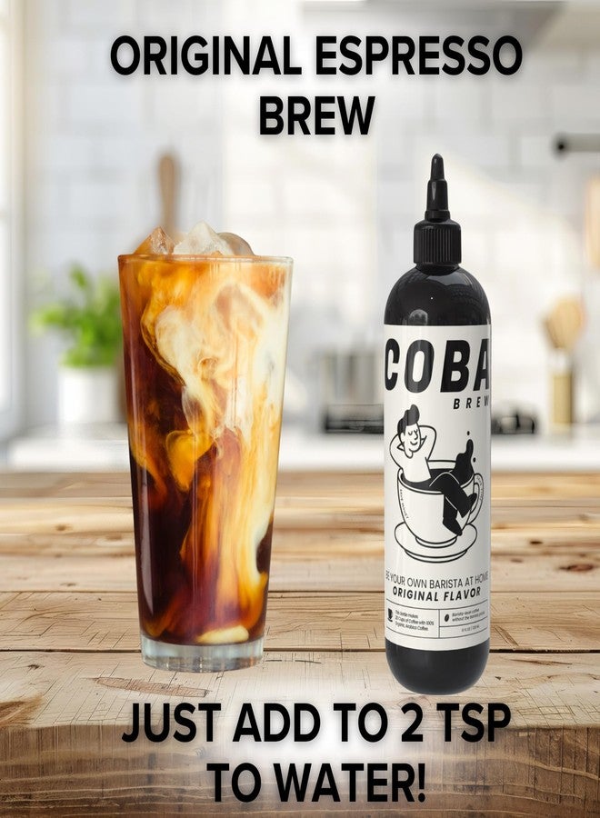 COBA Premium Coffee Concentrate: Bold & Extra Strong Kick - 20x Cups | Instant Cold Brew/ Hot Coffee in Seconds | Specialty, Fair Trade, Organic, Medium Roast, Dairy Free | 2 TEASPOONS/Cup | Rich Flavor (8 Fl Oz (Pack of 1), Original) - Image 2