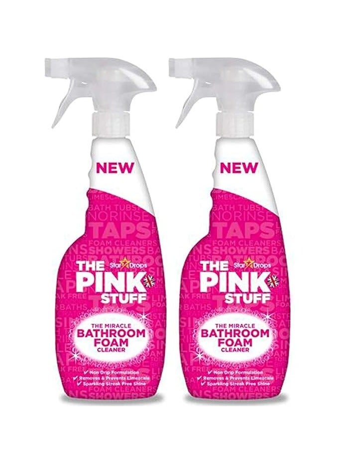 Stardrops Generic Stardrops - The Pink Stuff - The Miracle Bathroom Foam Cleaner 750ml 2-Pack Bundle