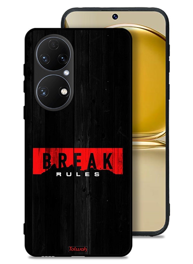 Tolwak Huawei P50 Protective Case Cover Break Rules - Image 1
