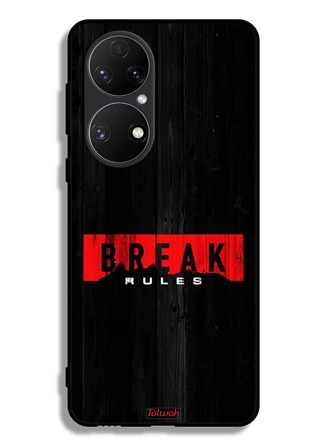 Tolwak Huawei P50 Protective Case Cover Break Rules - Image 2
