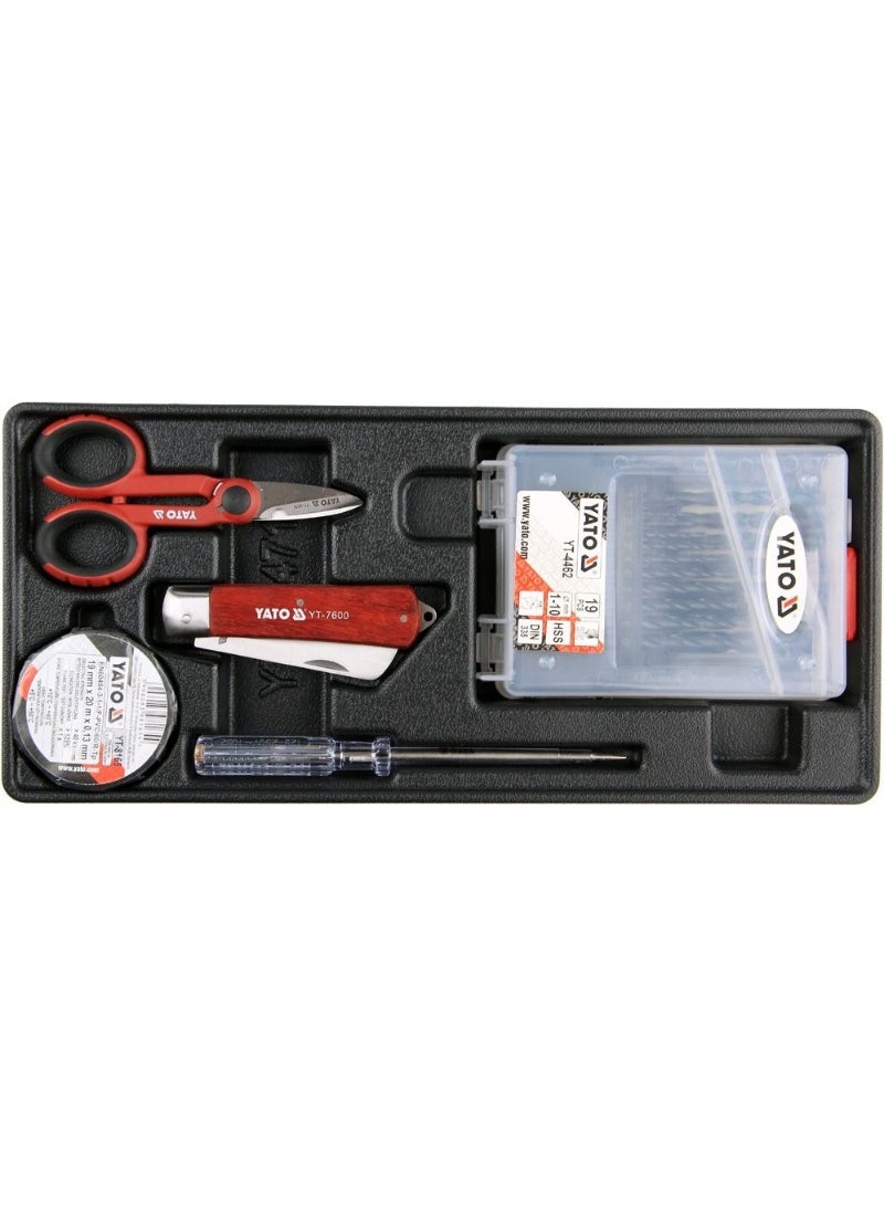 Yato YATO Drawer Insert With Drill Bits and Electrician Tools 23pcs  YT-55471 
