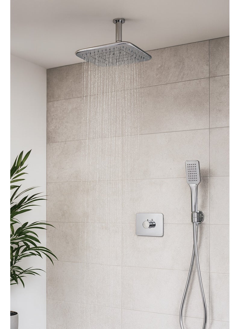 HESANIT ABS Shower Head Rectangular 30cm x 18cm - 7002-2072W - Image 4