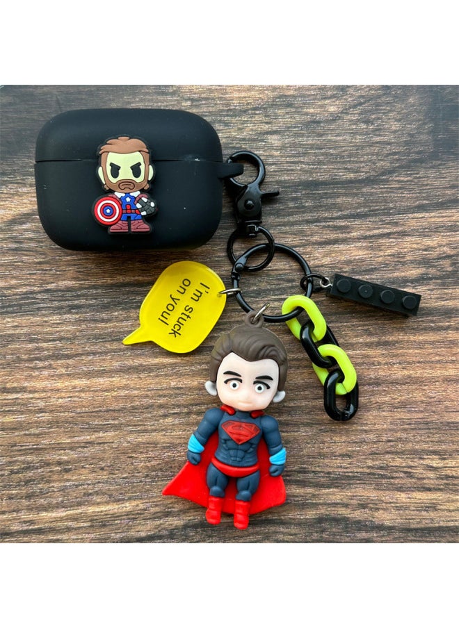 Generic - Suitable For Vivo TWS 4 Wireless Bluetooth Headset Protective Cover IQOO TWS 2 Cartoon Silicone Soft Case-Colour:18 Pendants-Model:iQOO TWS 2 - Image 1