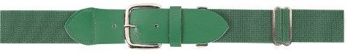 Markwort Adult Elastic Belt with Leather Tab, Kelly Green - Image 2