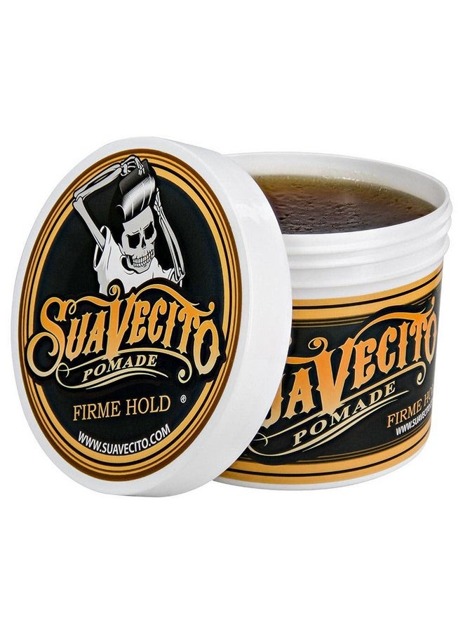 SUAVECITO Pomade Firme (Strong) Hold 32 Oz 1 Pack Strong Hold Hair Pomade For Men Medium Shine Water Based Wax Like Flake Free Hair Gel Easy To Wash Out All Day Hold For All Hair Styles  - Image 3
