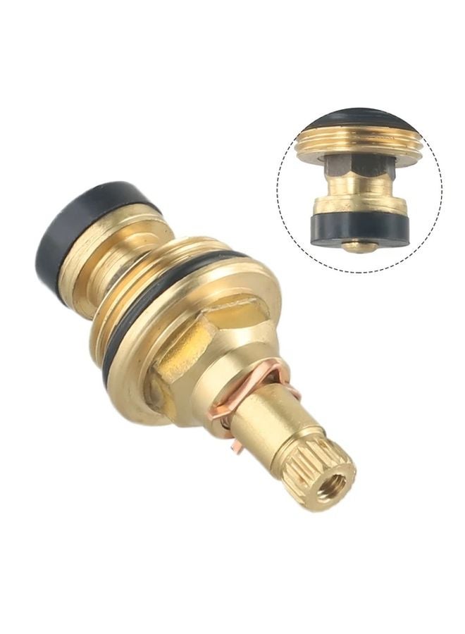 Brass Faucet Cartridge G1 2 20 Tooth Slow Opening Valve Core Hot Cold Water Valve 1pc - Image 2